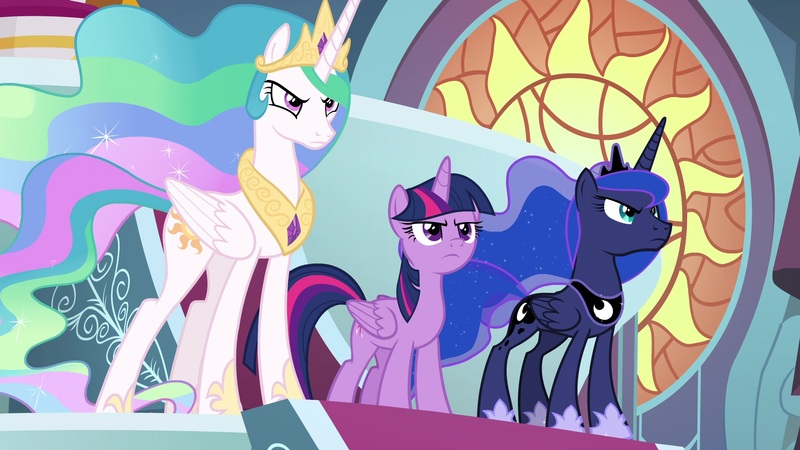 Size: 1920x1080 | Tagged: safe, derpibooru import, screencap, princess celestia, princess luna, twilight sparkle, twilight sparkle (alicorn), alicorn, pony, the ending of the end