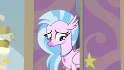 Size: 1920x1080 | Tagged: derpibooru import, sad, safe, school of friendship, screencap, silverstream, solo, starlight's office, student counsel