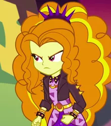 Size: 950x1080 | Tagged: safe, derpibooru import, screencap, adagio dazzle, equestria girls, equestria girls series, sunset's backstage pass!, spoiler:eqg series (season 2), annoyed, cropped, female, solo