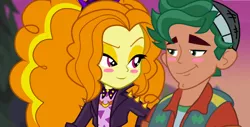 Size: 2128x1080 | Tagged: safe, artist:3d4d, derpibooru import, adagio dazzle, timber spruce, equestria girls, equestria girls series, sunset's backstage pass!, spoiler:eqg series (season 2), female, male, shipping, straight, timberdazzle