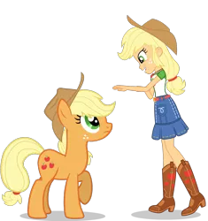 Size: 1132x1202 | Tagged: safe, artist:raindashesp, derpibooru import, applejack, pony, equestria girls, equestria girls series, applejack's hat, cowboy hat, female, hat, human ponidox, mare, self ponidox