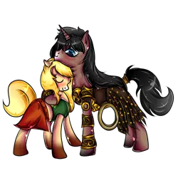 Size: 1000x1000 | Tagged: safe, artist:sirgalahadbw, derpibooru import, ponified, pony, gabrielle (xena), xena