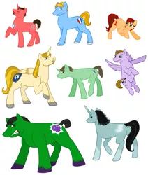 Size: 1221x1440 | Tagged: safe, artist:arcticwaters, derpibooru import, ponified, pony, avengers, black widow (marvel), bruce banner, captain america, hawkeye, iron man, loki, the incredible hulk, thor