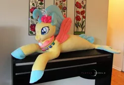 Size: 1280x880 | Tagged: artist:purplenebulastudios, derpibooru import, irl, life size, my little pony: the movie, photo, plushie, princess skystar, safe, seapony (g4), solo