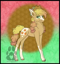 Size: 2203x2329 | Tagged: safe, artist:karsithedog, derpibooru import, part of a set, applejack, earth pony, pony, blaze (coat marking), coat markings, cutie mark, female, gradient mane, looking at you, mare, redesign, slender, smiling, socks (coat marking), solo