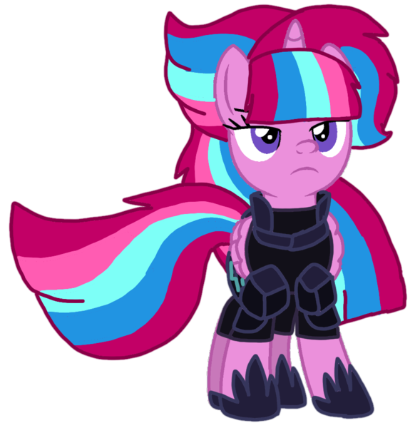 Size: 925x942 | Tagged: safe, alternate version, artist:徐詩珮, derpibooru import, oc, oc:bubble sparkle, alicorn, pony, alicorn oc, alternate universe, armor, base used, female, horn, magical lesbian spawn, magical threesome spawn, mare, multiple parents, next generation, offspring, parent:glitter drops, parent:spring rain, parent:tempest shadow, parent:twilight sparkle, parents:glittershadow, parents:sprglitemplight, parents:springdrops, parents:springshadow, parents:springshadowdrops, simple background, transparent background, unamused, wings