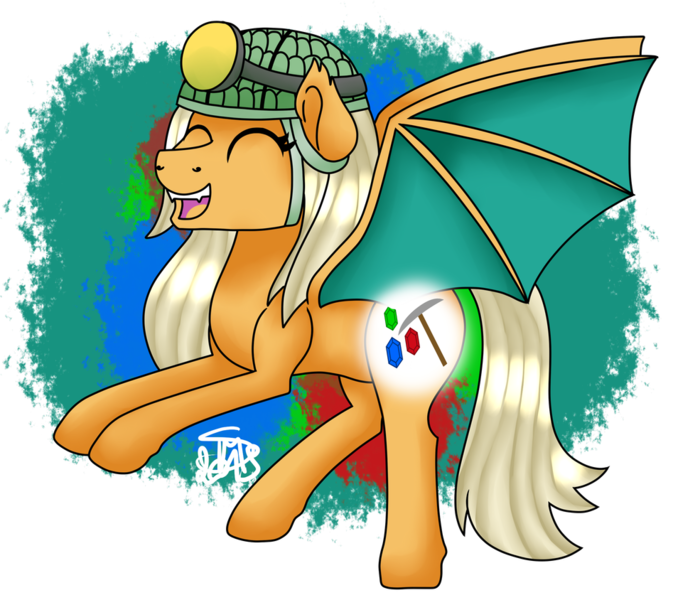 Size: 947x844 | Tagged: safe, artist:spokenmind93, derpibooru import, oc, oc:misty tailwind, unofficial characters only, bat pony, dragonite, bat pony oc, bat wings, cutie mark, helmet, pokémon, wings