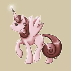 Size: 3000x3000 | Tagged: safe, artist:bean-sprouts, derpibooru import, ponified, alicorn, clefable, pony, alicornified, pokémon, race swap