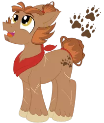 Size: 1100x1300 | Tagged: safe, artist:sixes&sevens, derpibooru import, ponified, earth pony, pony, bandana, ear piercing, earring, jewelry, magnus burnsides, male, mane bun, piercing, scar, sideburns, simple background, the adventure zone, transparent background