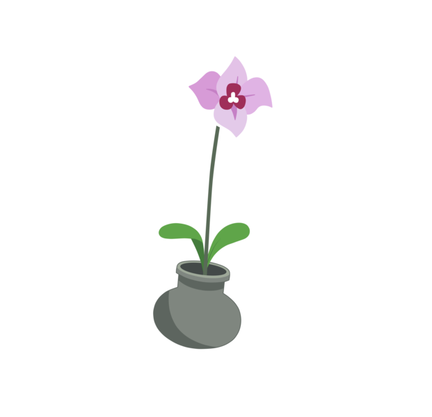 Size: 4983x4818 | Tagged: artist:squipycheetah, derpibooru import, flower, mistmane's flower, no pony, plant, pot, resource, safe, shadow play, simple background, transparent background, vector