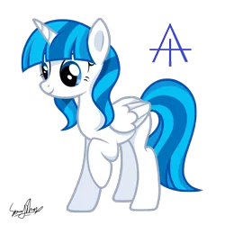Size: 1000x1000 | Tagged: safe, artist:繁星烁烁, derpibooru import, oc, oc:noctrcassius, alicorn, pony, 2020 community collab, derpibooru community collaboration, alicorn oc, female, horn, simple background, solo, transparent background, wings