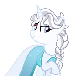 Size: 4096x4096 | Tagged: safe, artist:herfaithfulstudent, derpibooru import, oc, oc:day dreamer, unofficial characters only, pony, unicorn, cape, clothes, costume, dress, elsa, frozen (movie), simple background, solo, sparkles, transparent background, vector