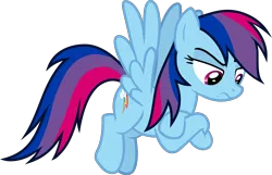 Size: 2838x1833 | Tagged: safe, artist:frownfactory, derpibooru import, edit, rainbow dash, pegasus, pony, the washouts (episode), .svg available, annoyed, bisexual pride flag, crossed arms, crossed hooves, cutie mark, female, flying, frown, mare, pride, pride flag, rainbow dash is not amused, raised eyebrow, recolor, simple background, solo, svg, transparent background, unamused, vector, wings