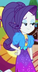 Size: 354x664 | Tagged: safe, derpibooru import, screencap, rarity, equestria girls, equestria girls series, lost and pound, spoiler:eqg series (season 2), cropped, solo