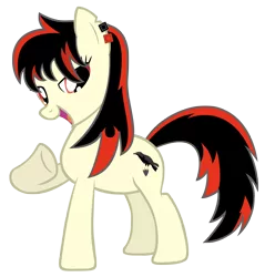 Size: 4776x5000 | Tagged: safe, artist:luckysmores, derpibooru import, oc, oc:raven fear, pony, bedroom eyes, fabulous, i'm fabulous, pointing at self, simple background, solo, transparent background