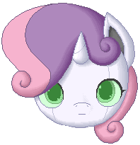 Size: 198x205 | Tagged: safe, artist:jdan-s, derpibooru import, edit, sweetie belle, pony, robot, robot pony, unicorn, animated, cropped, cute, diasweetes, discord (program), emoji, female, filly, foal, gif, green eyes, horn, looking at you, simple background, solo, sweetie bot, transparent background