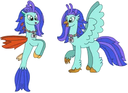 Size: 3096x2251 | Tagged: safe, artist:supahdonarudo, derpibooru import, oc, oc:sea lilly, unofficial characters only, classical hippogriff, hippogriff, seapony (g4), camera, hippogriff oc, jewelry, necklace, simple background, story included, transparent background