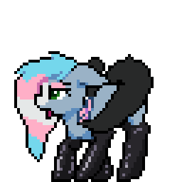 Size: 256x256 | Tagged: explicit, artist:bitassembly, derpibooru import, oc, oc:starskipper, unofficial characters only, bat pony, pony, anatomically correct, animated, anus, bat pony oc, bat wings, bitassembly's twerking ponies, butt shake, clothes, commission, female, latex, latex socks, mare, nudity, pixel art, ponut, pride, pride flag, rear view, simple background, socks, solo, solo mare, transgender pride flag, transparent background, twerking, vulva, wings, ych result