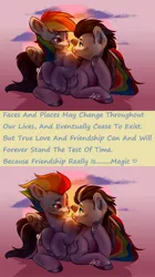 Size: 1400x2500 | Tagged: source needed, safe, artist:midnight_bats, derpibooru import, rainbow dash, soarin', pony, the last problem, female, looking at each other, male, older, older rainbow dash, older soarin', shipping, soarindash, straight