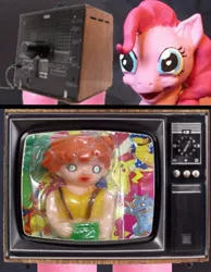 Size: 778x1002 | Tagged: safe, derpibooru import, pinkie pie, blastoise, charizard, human, pikachu, rhydon, clay, craft, creepy, exploitable meme, figure, irl, meme, misty brightdawn, obligatory pony, photo, pokémon, realistic, sculpture, toy, tv meme, wat