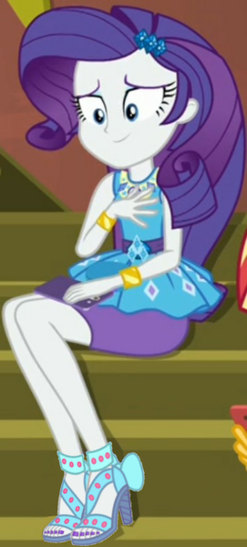 Size: 386x854 | Tagged: safe, derpibooru import, edit, screencap, rarity, costume conundrum, equestria girls, equestria girls series, spoiler:choose your own ending (season 2), spoiler:eqg series (season 2), bag, clothes, cropped, female, geode of shielding, high heels, legs, magical geodes, nail polish, pencil skirt, sandals, shoes, skirt, solo, toenails