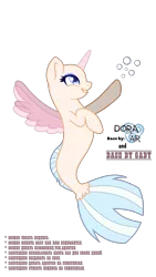 Size: 2000x3548 | Tagged: artist:dianamur, artist:doraair, base, collaboration, derpibooru import, oc, safe, seapony (g4), simple background, solo, transparent background, unofficial characters only