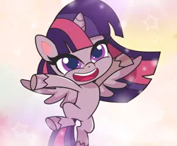 Size: 1223x1007 | Tagged: safe, artist:galacticflashd, derpibooru import, twilight sparkle, twilight sparkle (alicorn), alicorn, pony, my little pony: pony life, cute, female, mare, smiling, solo, wings