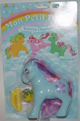 Size: 502x758 | Tagged: cloud, comb, derpibooru import, fizzy, french, g1, galaxy (g1), masquerade (g1), official, packaging, safe, sweet stuff, toy, twinkle eyed pony