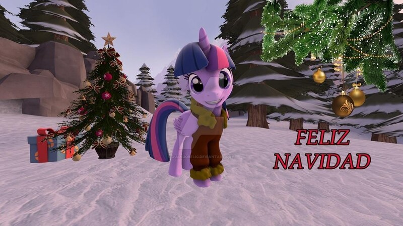 Size: 1024x576 | Tagged: alicorn, artist:juanjobelic, christmas, derpibooru import, holiday, safe, twilight sparkle, twilight sparkle (alicorn)