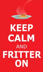 Size: 500x834 | Tagged: apple fritter (food), derpibooru import, food, keep calm and carry on, parody, poster, safe