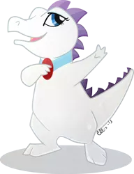 Size: 761x993 | Tagged: artist:ellisarts, derpibooru import, fusion, pokefied, pokémon, raridile, rarity, safe, simple background, solo, species swap, totodile, transparent background, vector