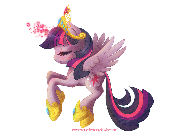 Size: 600x464 | Tagged: safe, artist:cosmicunicorn, derpibooru import, twilight sparkle, twilight sparkle (alicorn), alicorn, pony, solo