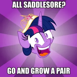 Size: 600x600 | Tagged: safe, derpibooru import, twilight sparkle, twilight sparkle (alicorn), alicorn, pony, advice meme, advice twilicorn, exploitable meme, female, mare, meme