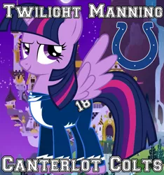 Size: 1053x1125 | Tagged: safe, derpibooru import, twilight sparkle, twilight sparkle (alicorn), alicorn, pony, american football, hilarious in hindsight, indianapolis colts, nfl, sports