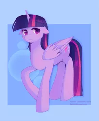 Size: 901x1105 | Tagged: safe, artist:pekou, derpibooru import, twilight sparkle, twilight sparkle (alicorn), alicorn, pony, solo