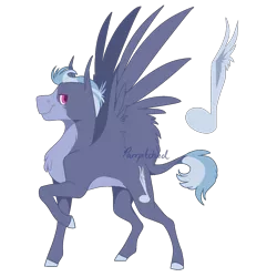 Size: 1800x1800 | Tagged: safe, artist:parrpitched, deleted from derpibooru, derpibooru import, oc, oc:crescendo, pegasus, pony, magical lesbian spawn, male, offspring, parent:fleetfoot, parent:octavia melody, simple background, solo, stallion, transparent background