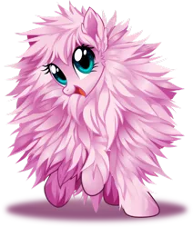 Size: 822x971 | Tagged: safe, artist:centchi, artist:kyubi, derpibooru import, oc, oc:fluffle puff, unofficial characters only, pony, cute, flufflebetes, simple background, smiling, solo, transparent background