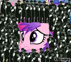 Size: 400x345 | Tagged: animated, bad hair, blingee, derpibooru import, exploitable meme, frown, games ponies play, meme, princess cadance, safe, snoop dogg