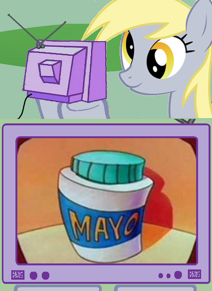 Size: 563x771 | Tagged: safe, derpibooru import, derpy hooves, pegasus, pony, exploitable meme, female, food, mare, mayonnaise, meme, obligatory pony, rocko's modern life, sauce, tv meme, wacky delly