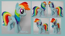 Size: 2608x1464 | Tagged: safe, artist:calusariac, derpibooru import, rainbow dash, pony, irl, photo, plushie, solo