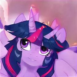 Size: 1024x1024 | Tagged: safe, artist:thisponydoesnotexist, derpibooru import, machine learning generated, oc, bicorn, pony, artificial intelligence, horn, image, jpeg, multiple horns, neural network, not twilight sparkle, solo