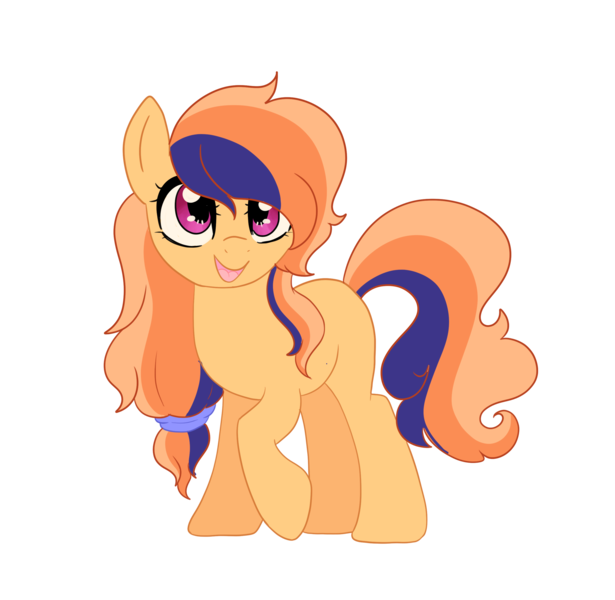 Size: 2761x2695 | Tagged: safe, artist:kittii-kat, derpibooru import, oc, oc:orange blossom, earth pony, pony, female, mare, simple background, solo, transparent background