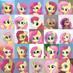 Size: 5120x5120 | Tagged: safe, artist:thisponydoesnotexist, derpibooru import, machine learning generated, pony, artificial intelligence, collage, cute, image, neural network, png