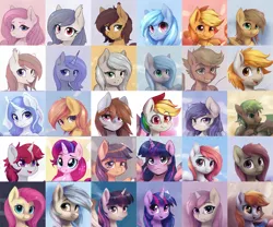 Size: 6144x5120 | Tagged: safe, artist:thisponydoesnotexist, derpibooru import, machine learning generated, pony, artificial intelligence, collage, image, neural network, png