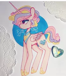 Size: 720x835 | Tagged: alicorn, artist:dollbunnie, derpibooru import, eyebrows, instagram, male, marker drawing, prince bolero, princess cadance, rule 63, safe, solo, traditional art