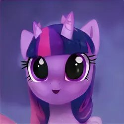Size: 1024x1024 | Tagged: safe, artist:thisponydoesnotexist, derpibooru import, machine learning generated, bicorn, pony, horn, image, jpeg, multiple horns, neural network, wide eyes