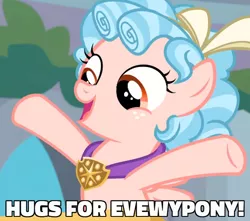Size: 600x531 | Tagged: safe, deleted from derpibooru, derpibooru import, edit, edited screencap, screencap, cozy glow, pegasus, pony, school raze, caption, cozybetes, cropped, cute, female, filly, image macro, lisp, meme, solo, text, text edit