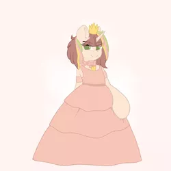 Size: 3000x3000 | Tagged: safe, artist:xcinnamon-twistx, derpibooru import, oc, oc:princess prim, unicorn, artfight, clothes, dress, female, gown, looking at you, mare, princess, sassy