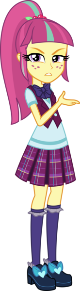 Size: 1378x5000 | Tagged: safe, artist:diegator007, derpibooru import, edit, editor:slayerbvc, vector edit, sour sweet, equestria girls, friendship games, absurd resolution, bowtie, clothes, crystal prep academy, crystal prep academy uniform, crystal prep shadowbolts, female, freckles, high heels, holly, looking at you, no makeup edit, pleated skirt, ponytail, school uniform, shoes, simple background, skirt, socks, solo, transparent background, unleash the magic, vector