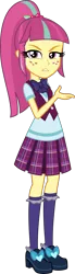 Size: 1378x5000 | Tagged: safe, artist:diegator007, derpibooru import, edit, editor:slayerbvc, vector edit, sour sweet, equestria girls, friendship games, absurd resolution, bowtie, clothes, crystal prep academy, crystal prep academy uniform, crystal prep shadowbolts, female, freckles, high heels, holly, looking at you, no makeup edit, pleated skirt, ponytail, school uniform, shoes, simple background, skirt, socks, solo, transparent background, unleash the magic, vector